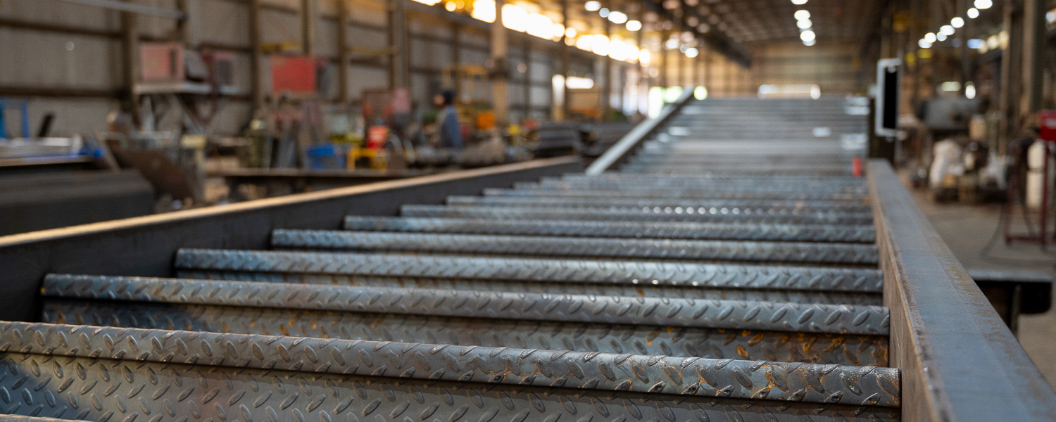 Atchley Steel Co. egress stairs metal work fabrication handrails catwalk platform custom